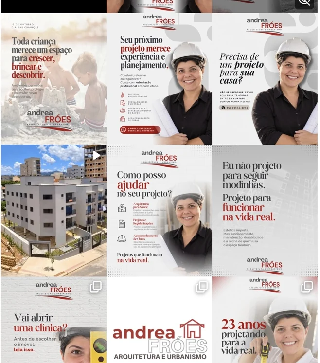 Feed do Instagram de Andrea Fróes
