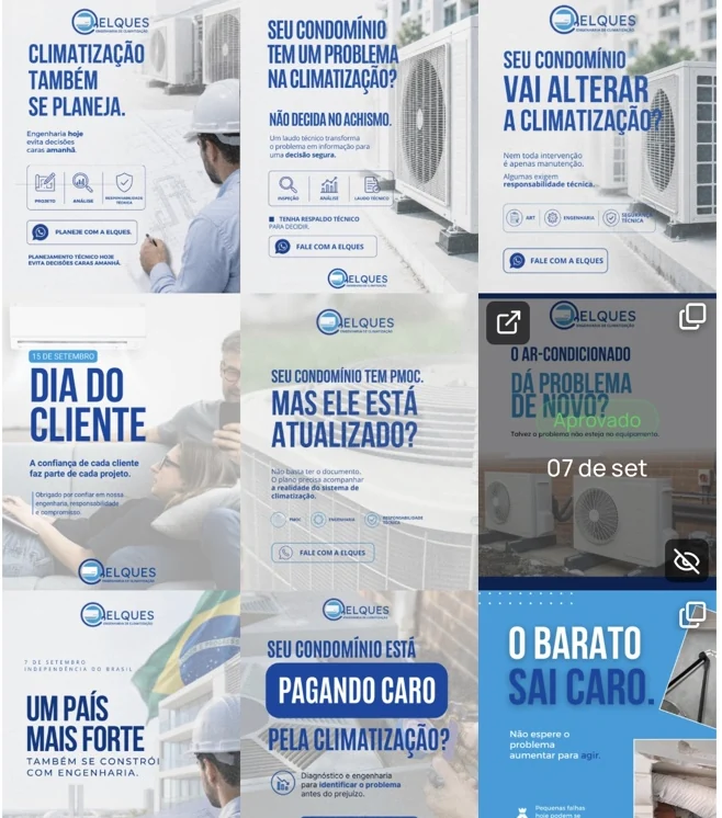 Feed do Instagram de Elques Engenharia